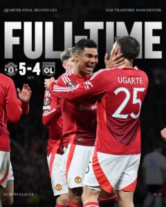 Trend Remontada Manchester United vs Olympique Lyonnais