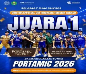 UM Indonesia Juara Futsal PORTAMIC UNJ 2026, Taklukkan Universitas Terbuka Bogor 3-1